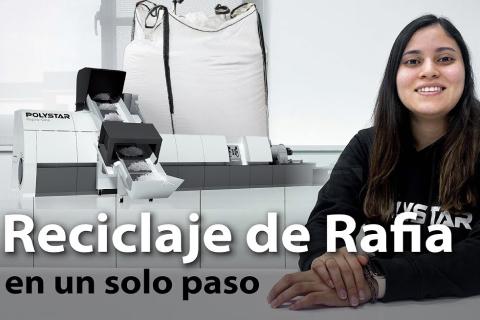 ¿Cómo reciclar rafia con la máquina de reciclaje con trituradora integrada? | Repro-One de POLYSTAR